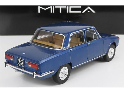 Alfa Romeo 2000 Berlina 1971 Cerchi Millerighe Wheels Blue Pervinca Metallic 1:18 Scale Diecast Model Car – Mitica-Mitica-Diecast Model Centre