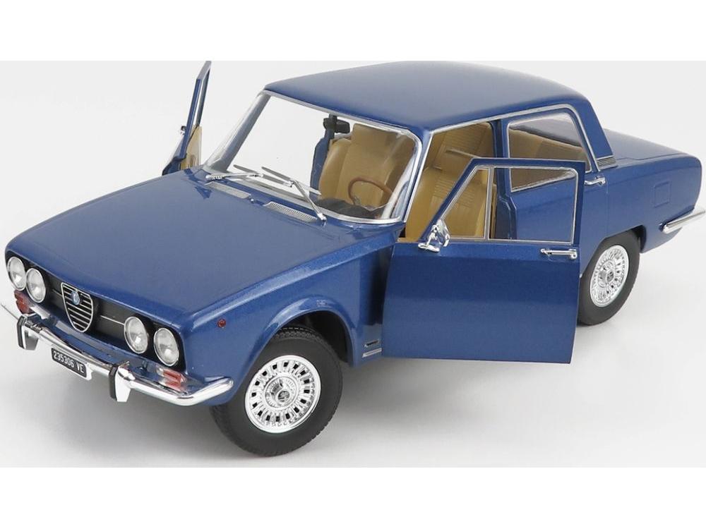 Alfa Romeo 2000 Berlina 1971 Cerchi Millerighe Wheels Blue Pervinca Metallic 1:18 Scale Diecast Model Car – Mitica-Mitica-Diecast Model Centre