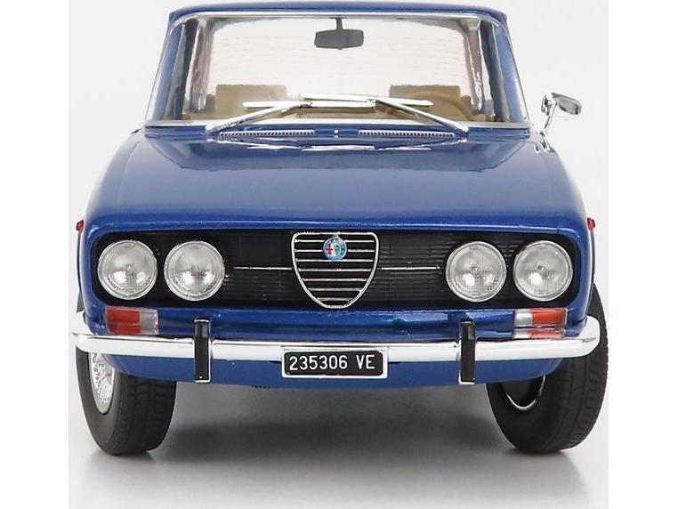 Alfa Romeo 2000 Berlina 1971 Cerchi Millerighe Wheels Blue Pervinca Metallic 1:18 Scale Diecast Model Car – Mitica-Mitica-Diecast Model Centre
