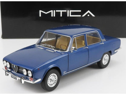 Alfa Romeo 2000 Berlina 1971 Cerchi Millerighe Wheels Blue Pervinca Metallic 1:18 Scale Diecast Model Car – Mitica-Mitica-Diecast Model Centre