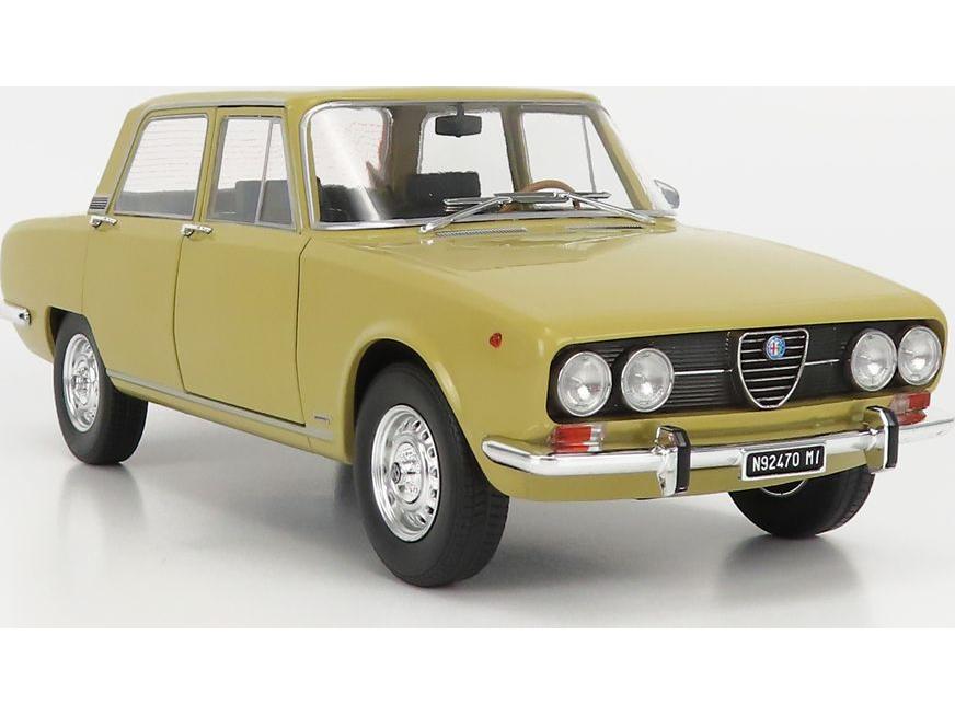 Alfa Romeo 2000 Berlina 1971 Giallo Piper 116 1:18 Scale Diecast Model Car – Mitica-Mitica-Diecast Model Centre