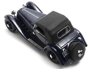 Alfa Romeo 6C 1750SV Figoni Closed Blue 1932 1:43 Scale Resin Car – Matrix-Matrix-Diecast Model Centre