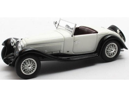 Alfa Romeo 6C 1750SV Figoni Open White Black 1932 1:43 Scale Resin Car – Matrix-Matrix-Diecast Model Centre