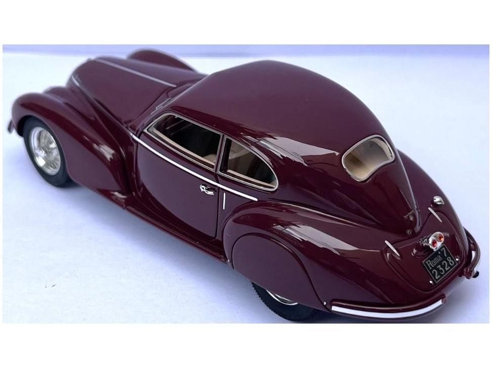 Alfa Romeo 6C 2500S Maroon Berlinetta Touring 1939 1:43 Scale Matrix Resin Model Car-Matrix-Diecast Model Centre