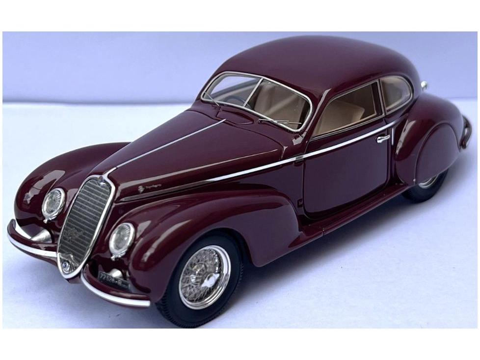 Alfa Romeo 6C 2500S Maroon Berlinetta Touring 1939 1:43 Scale Matrix Resin Model Car-Matrix-Diecast Model Centre