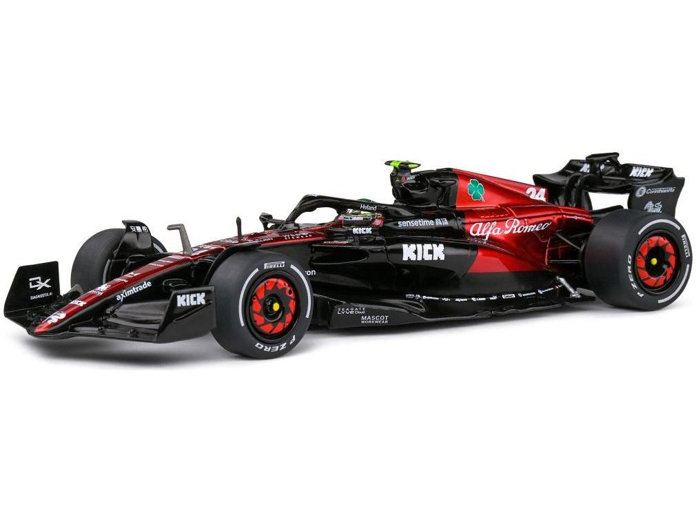 Alfa Romeo C43 R#24 Zhou Guanyu F1 Spanish GP 2023 1:43 Scale Solido Diecast Model-Solido-Diecast Model Centre