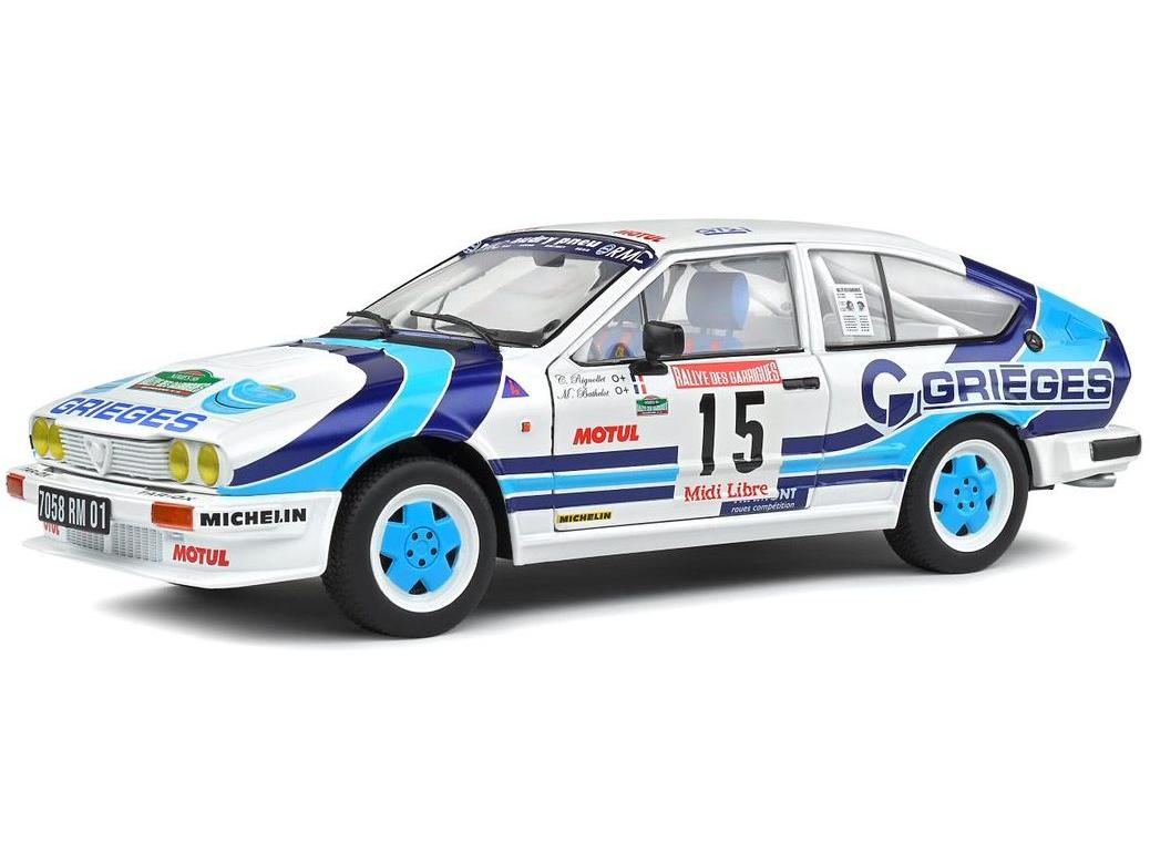 Alfa Romeo GTV6 C Rigollet/M Bathelot Tour de Corse 1986 1:18 Scale Solido Diecast Model-Solido-Diecast Model Centre