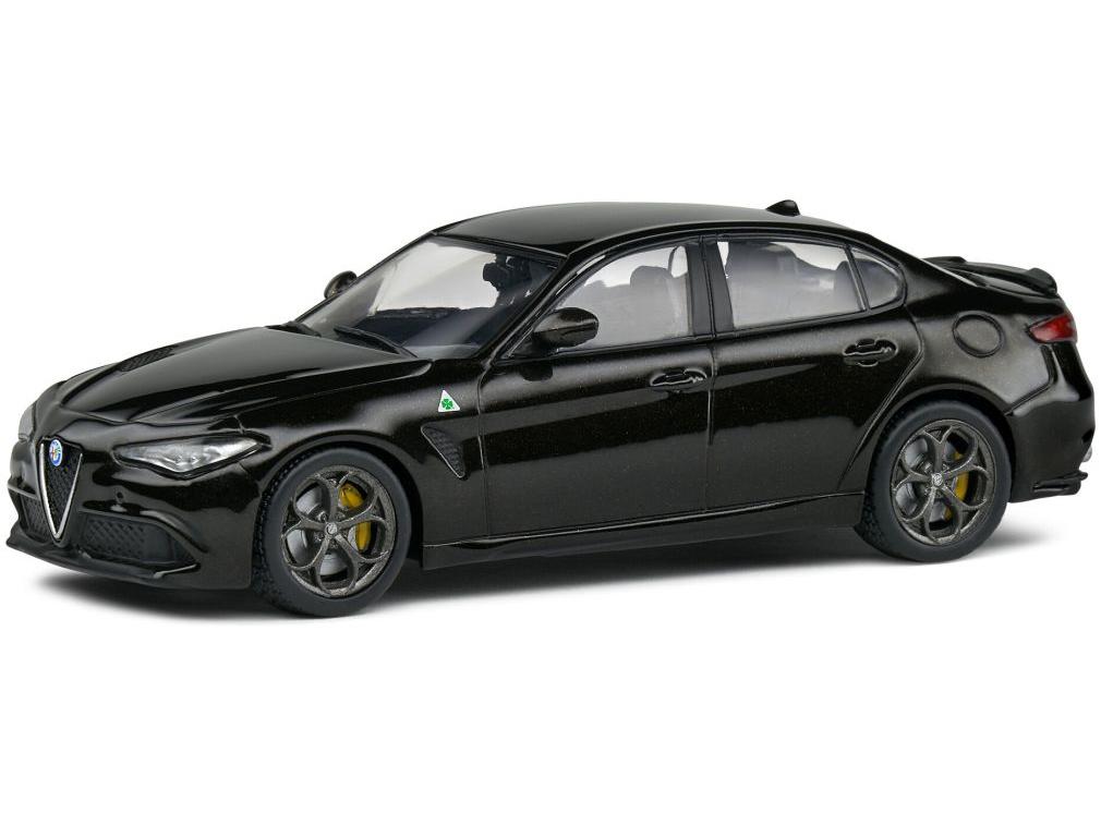 Alfa Romeo Giulia Quadrifoglio Black 1:43 Scale Solido Diecast Model-Solido-Diecast Model Centre