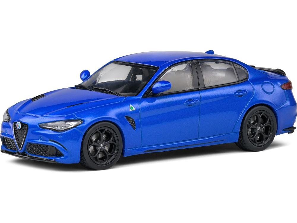 Alfa Romeo Giulia Quadrifoglio Blue Misano 1:43 Scale Solido Diecast Model-Solido-Diecast Model Centre
