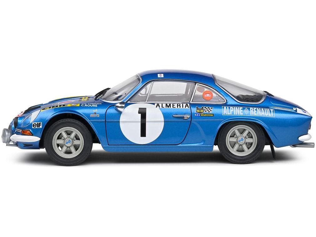 Alpine A110 1600S Blue #1 Therier/Roure Rallye Monte Carlo 1972 1:18 Scale Solido Diecast Model Car-Solido-Diecast Model Centre