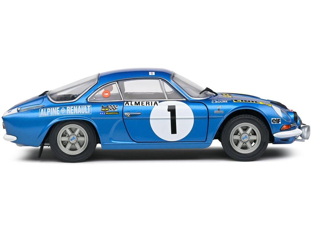 Alpine A110 1600S Blue #1 Therier/Roure Rallye Monte Carlo 1972 1:18 Scale Solido Diecast Model Car-Solido-Diecast Model Centre