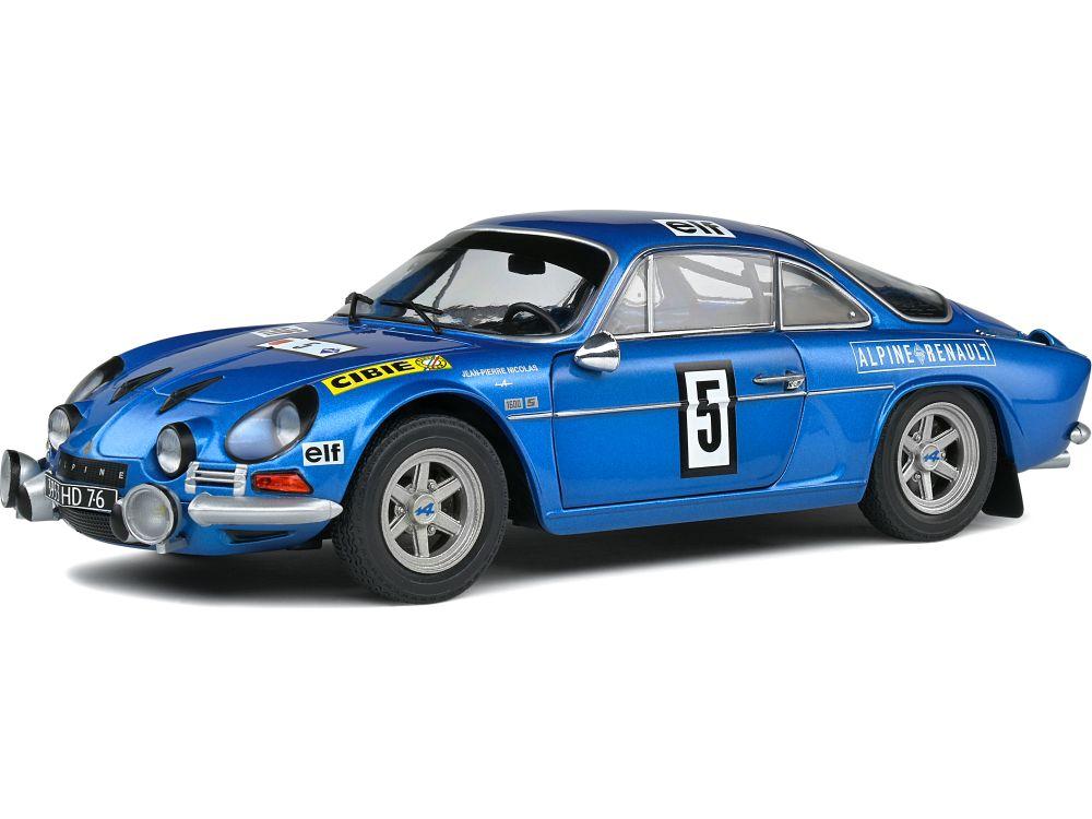Alpine A110 1600S Nicolas/Todt Olympia Rally 1972 1:18 Scale Solido Diecast Model-Solido-Diecast Model Centre