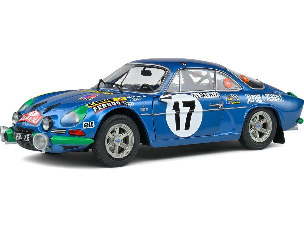 Alpine A110 1600S Rally De Monte Carlo 1972 1:18 Scale Solido Diecast Model-Solido-Diecast Model Centre