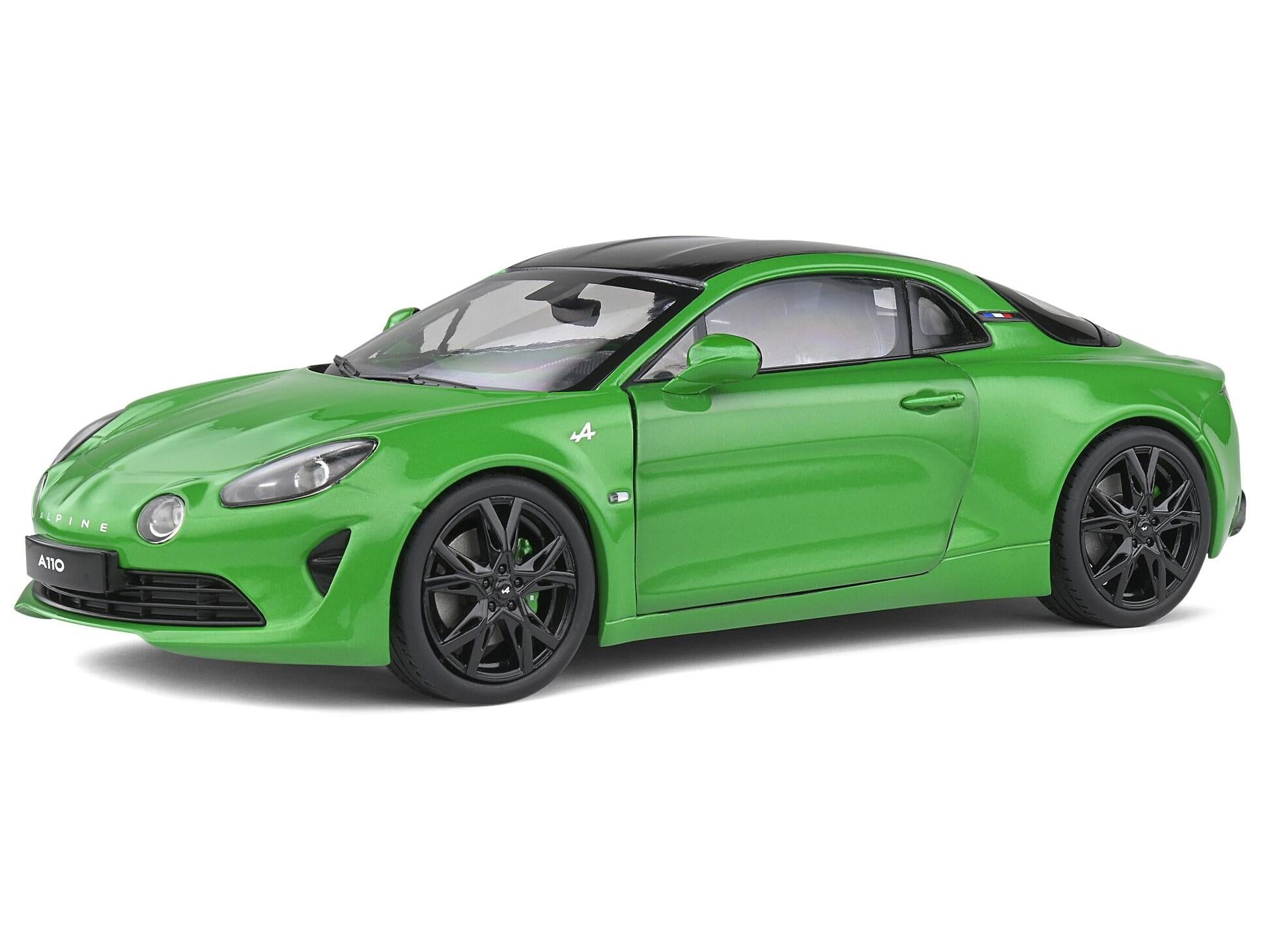 Alpine A110 2020 Pure Green 1:18 Scale Solido Diecast Model-Solido-Diecast Model Centre
