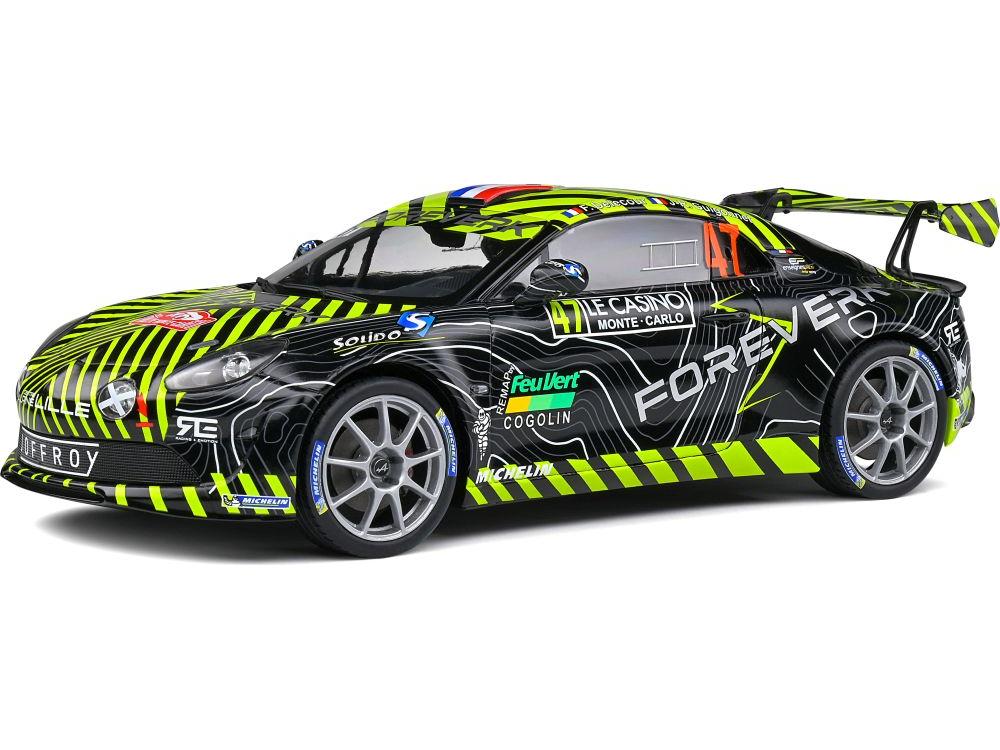 Alpine A110 #47 Delecour Guigonnet Rally Monte Carlo 2022 1:18 Scale Solido Diecast Model-Solido-Diecast Model Centre
