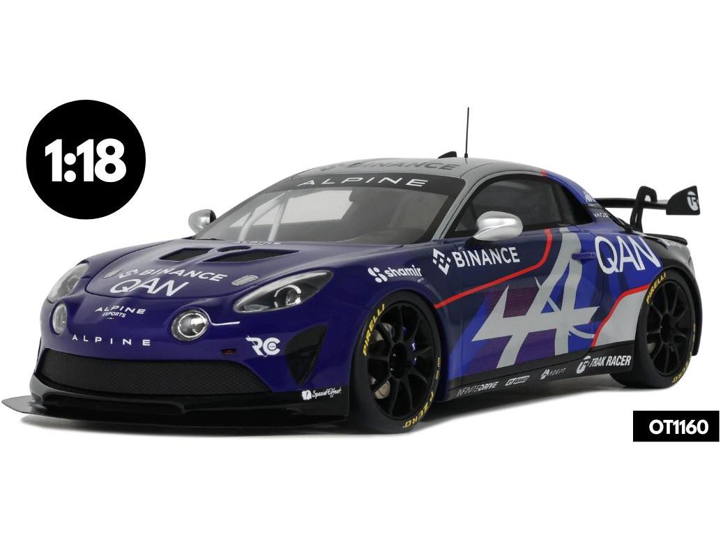 Alpine A110 GT4 EVO 2024 ESports Series 1:18 Scale OttOmobile Resin Model-OttOmobile-Diecast Model Centre