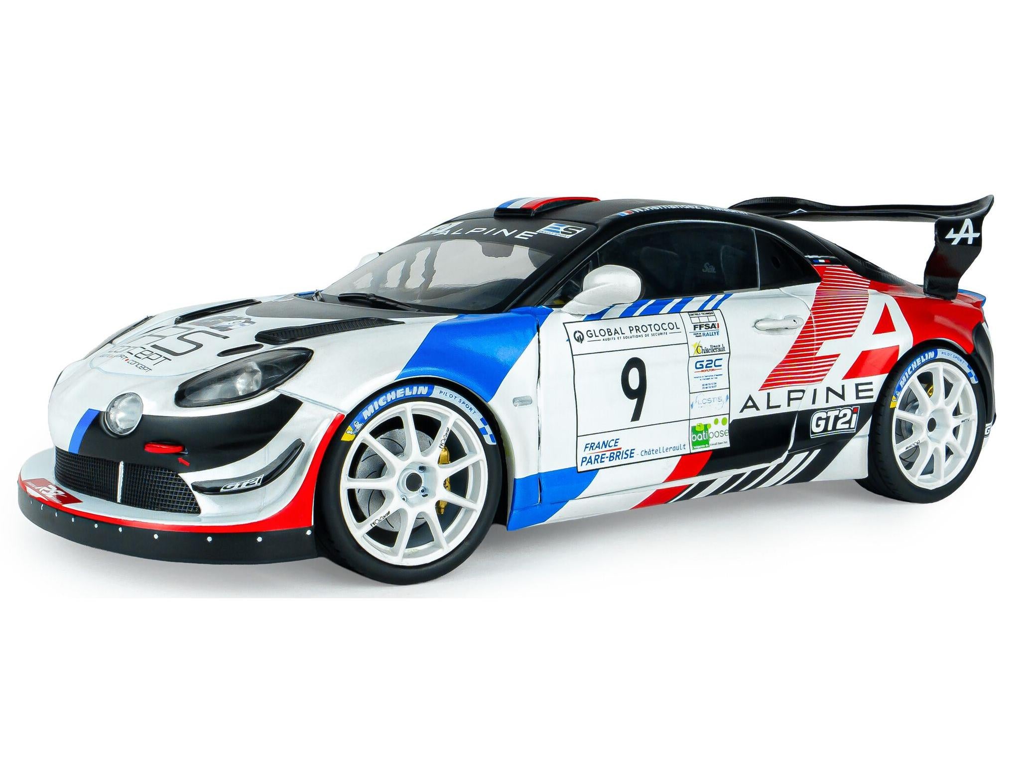 Alpine A110 RGT+ White #9 N.Hernandez M.Maurin Rallye De La Vienne 2025 1:18 Scale Solido Diecast Model Car-Solido-Diecast Model Centre
