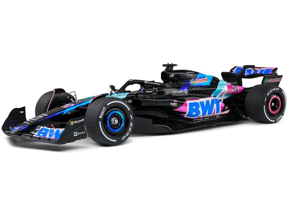 Alpine A524 Presentation Blue Esteban Ocon 2024 1:18 Scale Solido Diecast Model-Solido-Diecast Model Centre