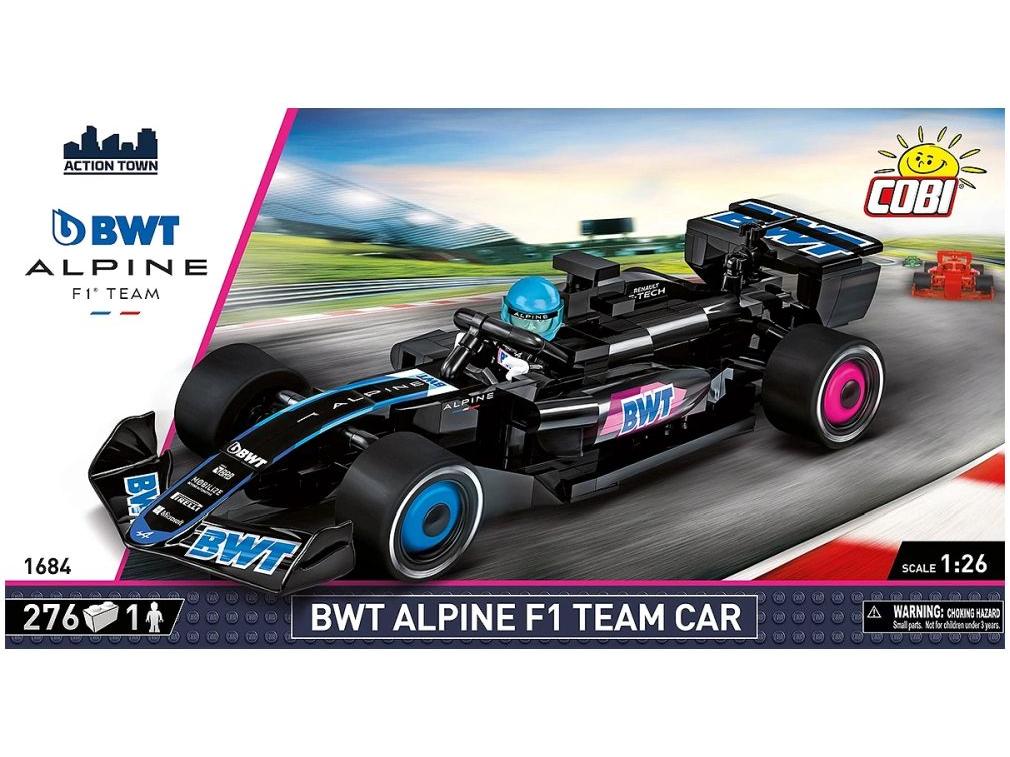 Alpine F1 Car 'Action Town' (290 pcs) Cobi Brick Build Kit-Cobi-Diecast Model Centre