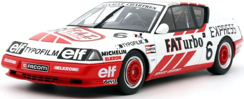 Alpine GTA Europa Cup White J.Gouhier 1987 1:18 Scale OttOmobile Resin Model-OttOmobile-Diecast Model Centre