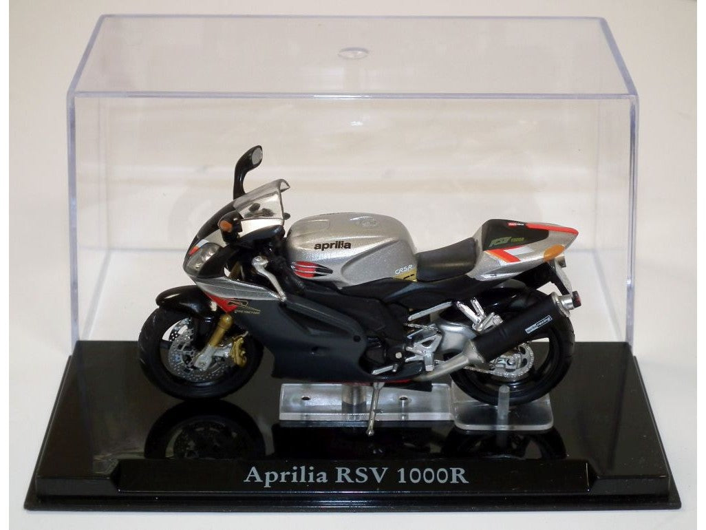 Aprilia RSV 1000R silver - 1:24 Scale Diecast Model Motorcycle-Unbranded-Diecast Model Centre