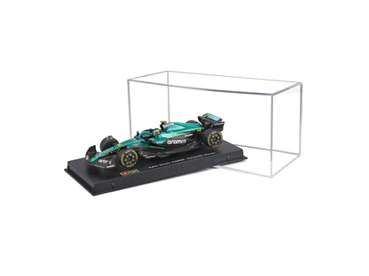 Aston Martin AMR 25 F1 2025 #14 Fernando Alonso w/Helmet 1:43 Scale Bburago Diecast Model Car-Bburago-Diecast Model Centre