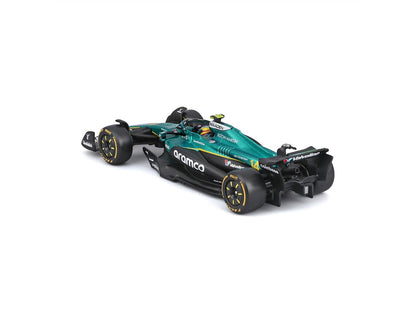 Aston Martin AMR 25 F1 2025 #14 Fernando Alonso w/Helmet 1:43 Scale Bburago Diecast Model Car-Bburago-Diecast Model Centre