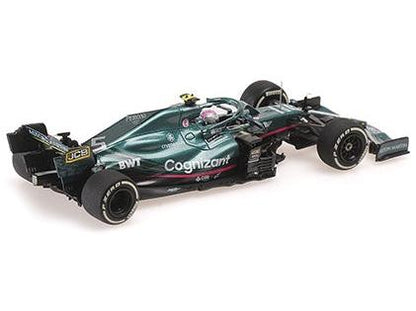 Aston Martin AMR21 F1 Monaco GP 2021 Sebastian Vettel 1:43 Scale Diecast Car – Minichamps-Minichamps-Diecast Model Centre