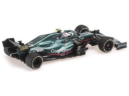 Aston Martin AMR21 F1 Monaco GP 2021 Sebastian Vettel 1:43 Scale Diecast Car – Minichamps-Minichamps-Diecast Model Centre