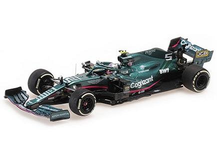 Aston Martin AMR21 F1 Monaco GP 2021 Sebastian Vettel 1:43 Scale Diecast Car – Minichamps-Minichamps-Diecast Model Centre