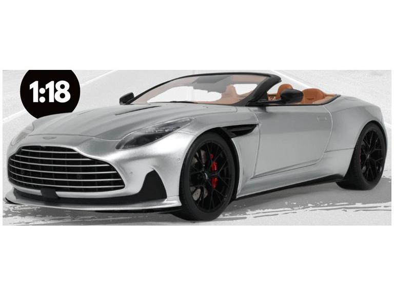 Aston Martin DB12 Volante Silver 2023 1:18 Scale GT Spirit Resin Model Car-GT Spirit-Diecast Model Centre