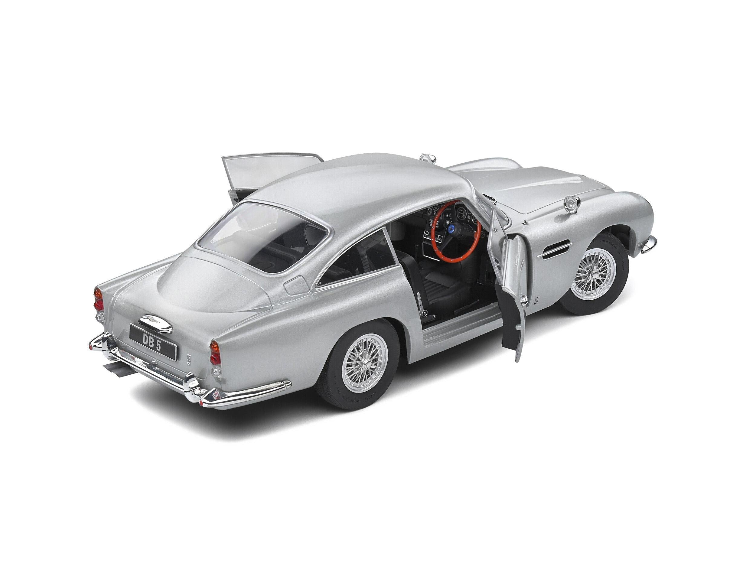 Aston Martin DB5 1964 Silver Birch 1:18 Scale Solido Diecast Model