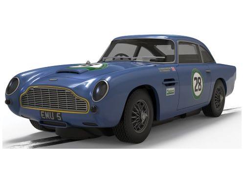 Aston Martin DB5 - Blue / Yellow Historic GT Racing in Clear Box 1:32 Scale Scalextric-Scalextric-Diecast Model Centre