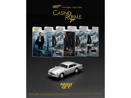 Aston Martin DB5 Casino Royale (LHD) English Blister Packaging 1:64 Scale Diecast Model Car – MINI GT-MINI GT-Diecast Model Centre