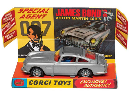 Aston Martin DB5 Silver James Bond Goldfinger 1:46 Scale Diecast Car – Corgi-Corgi-Diecast Model Centre