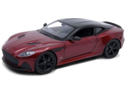 Aston Martin DBS Red/Black 1:24 Scale Welly Diecast Model-Welly-Diecast Model Centre