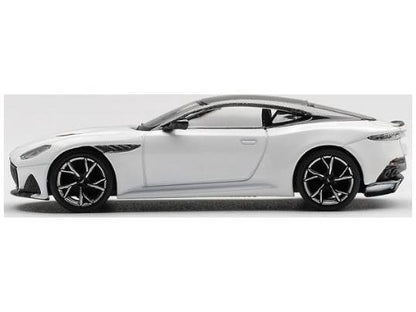 Aston Martin DBS Stratus White (LHD) 1:64 Scale MINI GT Diecast Model Car-MINI GT-Diecast Model Centre