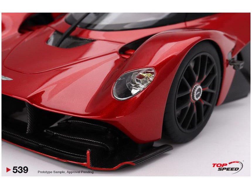 Aston Martin Valkyrie Hyper Red - 1:18 Scale Resin Model Car-TopSpeed-Diecast Model Centre