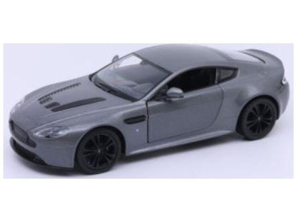 Aston Martin Vantage Grey 1:24 Scale Welly Diecast Model Car-Welly-Diecast Model Centre