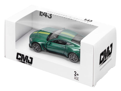 Aston Martin Vantage V12 Green 1:43 Scale CMJ - Jian Feng Juan Toys Diecast Model-CMJ - Jian Feng Juan Toys-Diecast Model Centre