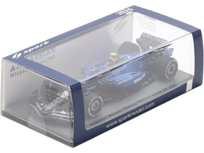 Atlassian Williams FW47 #55 3rd F1 Qatar GP 2025 Carlos Sainz w/Pit Board 1:43 Scale Resin Car – Spark-Spark-Diecast Model Centre