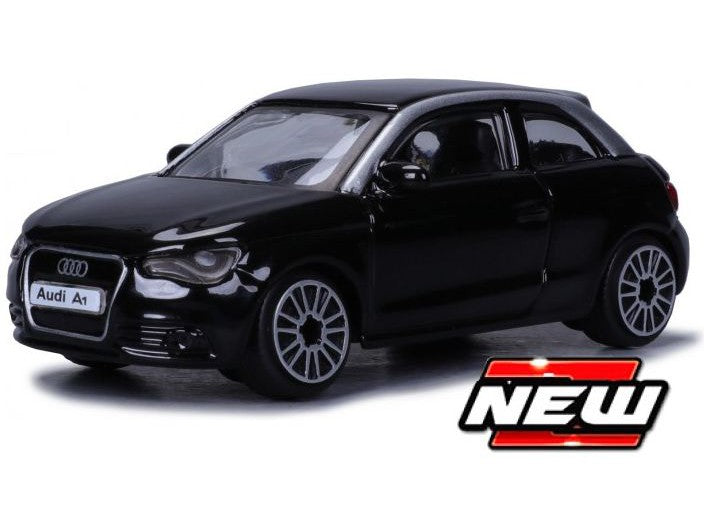 Audi A1 2010 black - 1:43 Scale Diecast Toy Car-Bburago-Diecast Model Centre