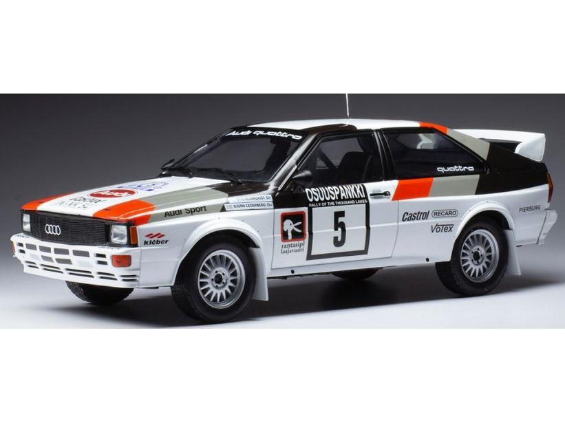 Audi Quattro #5 S.Blomqvist/B.Cederberg 1000 Lakes Rally 1982 1:18 Scale Diecast Model-IXO-Diecast Model Centre