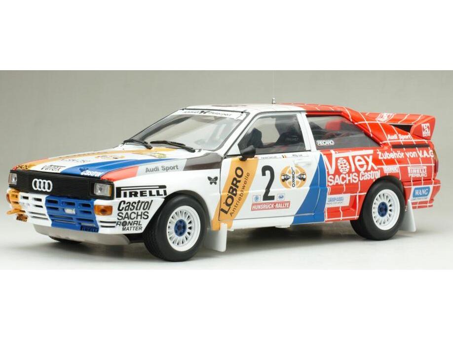 Audi Quattro A1 #2 Harald Demuth/Willy Lux Winner Int. AvD/STH Hunsruck Rallye 1984 1:18 Scale Sun Star Diecast Model Car-Sun Star-Diecast Model Centre