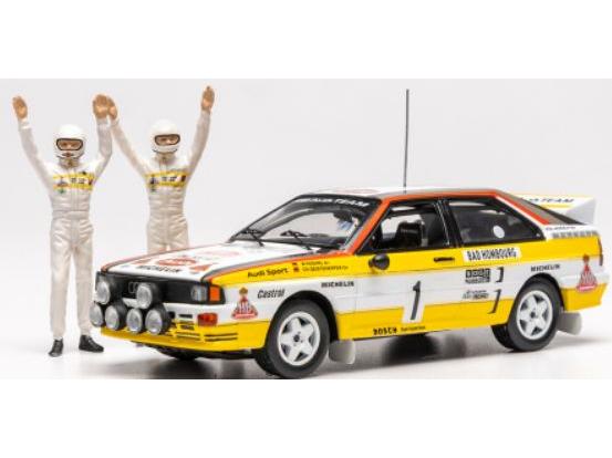 Audi Quattro A2 Rally Monte Carlo 1984 #1 W. Rohrl/C. Geistdorfer 1:43 Scale Diecast Model Car – IXO-IXO-Diecast Model Centre
