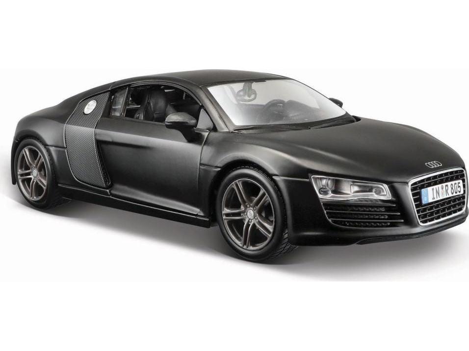 Audi R8 Matt Black 1:24 Scale Maisto Diecast Model Car-Maisto-Diecast Model Centre