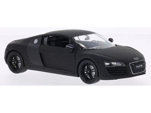 Audi R8 Matt Black 1:24 Scale Welly Diecast Model-Welly-Diecast Model Centre