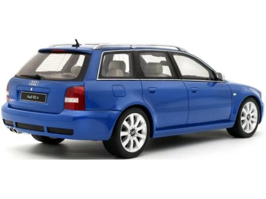 Audi RS 4 (B5) Nogaro Blue 2000 1:18 Scale Resin Model Car – OttOmobile-OttOmobile-Diecast Model Centre