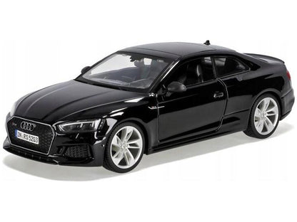 Audi RS 5 Coupe 2019 Black 1:24 Scale Bburago Diecast Model Car