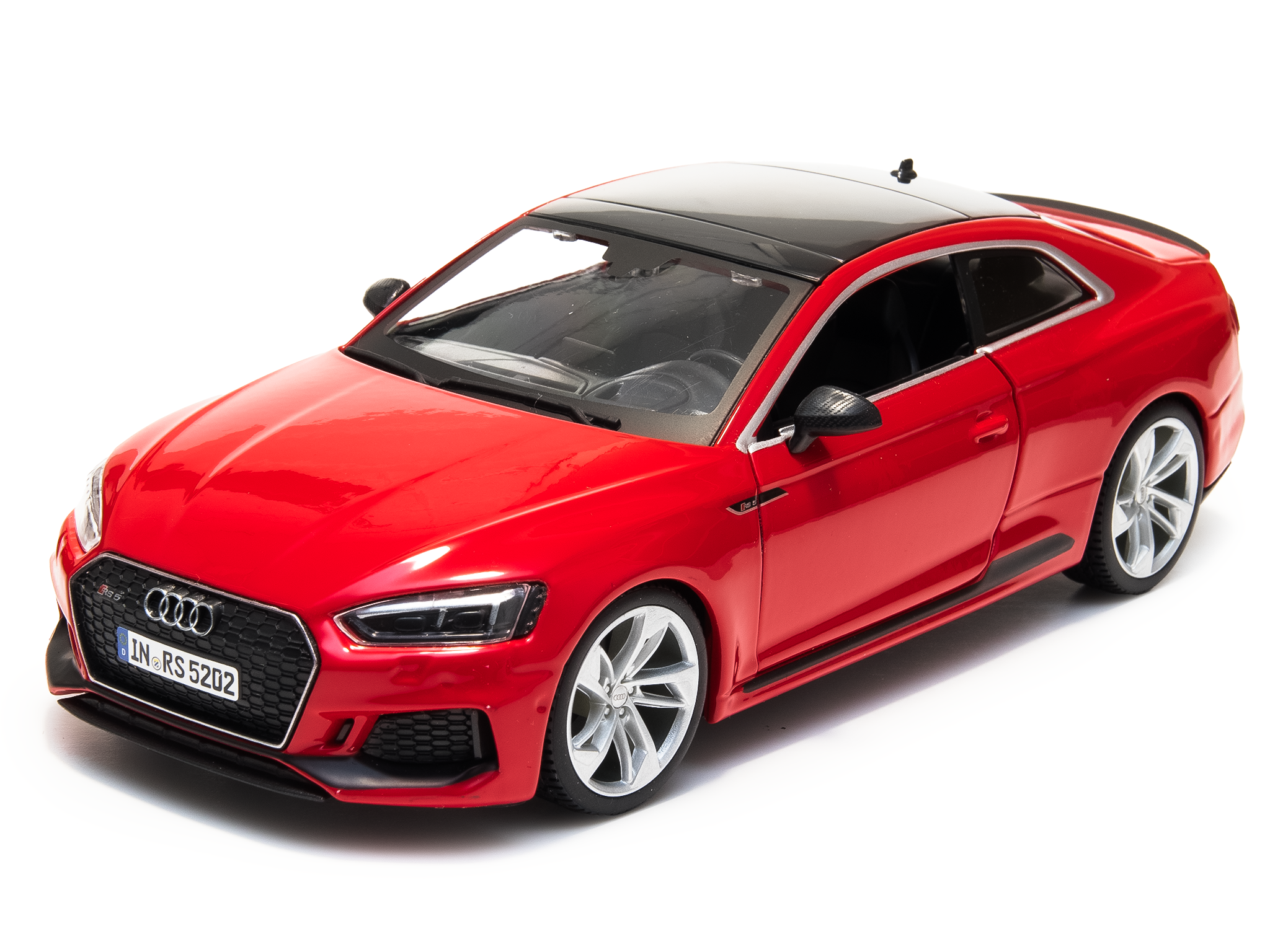 Audi RS 5 Coupe 2019 red 1:24 Scale Model Car